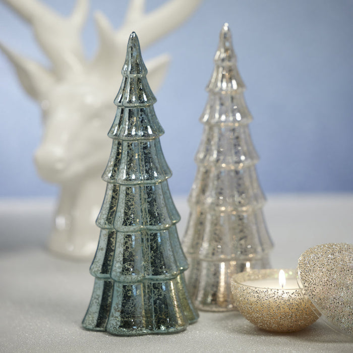 LED Antique Tree - Blue - Christmas Decor by Carlyle Avenue