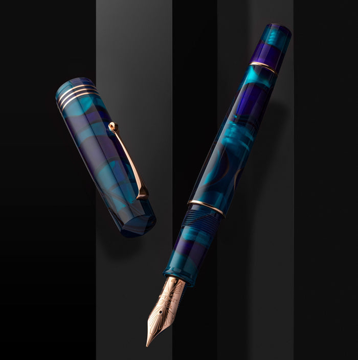 Leonardo Momento Zero Grande Fountain Pen - Eclipsis Moon RGT  #6