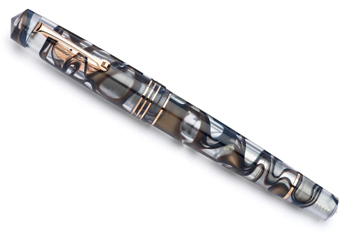 Leonardo Momento Zero Grande Fountain Pen - Eclipsis Sun RGT #6