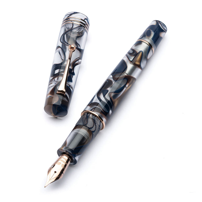 Leonardo Momento Zero Grande Fountain Pen - Eclipsis Sun RGT #6