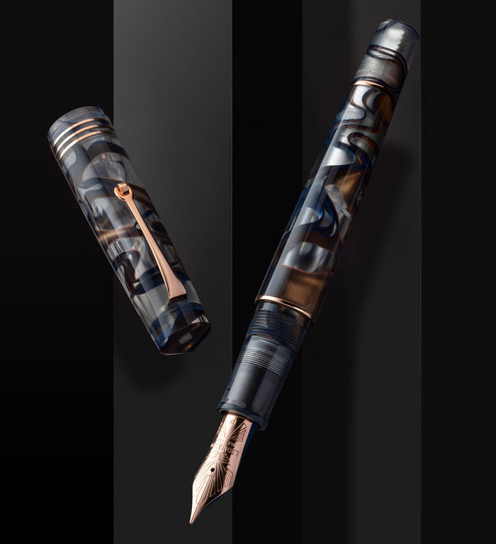 Leonardo Momento Zero Grande Fountain Pen - Eclipsis Sun RGT #6