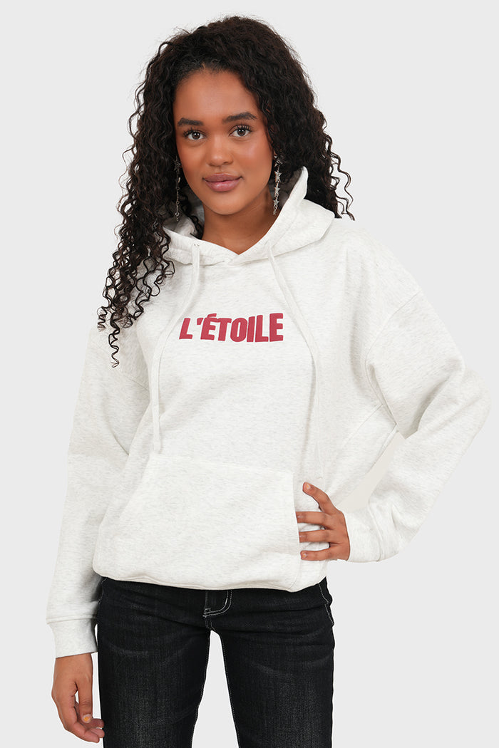 "L'etoile" hoodie bordeaux