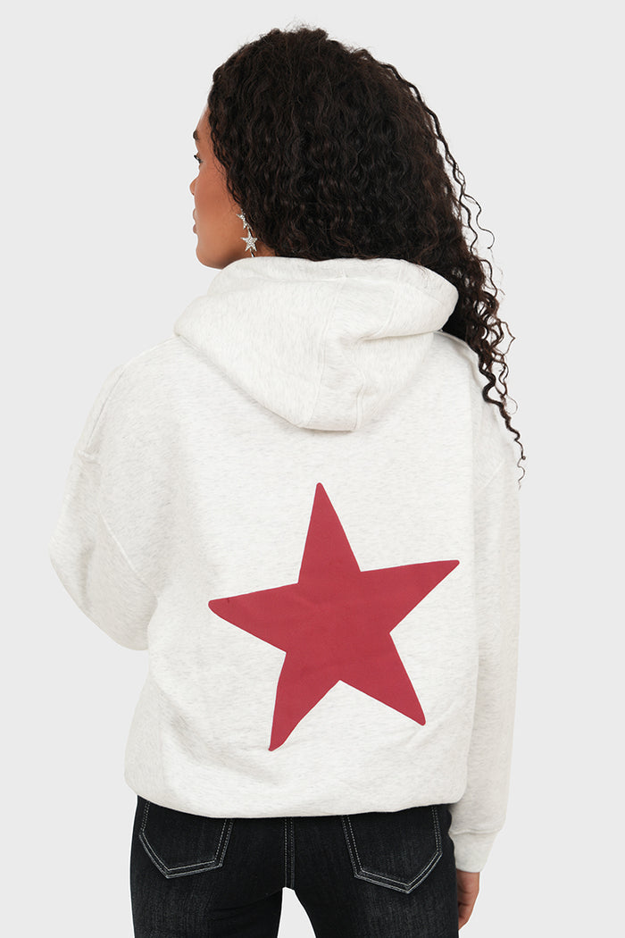 "L'etoile" hoodie bordeaux