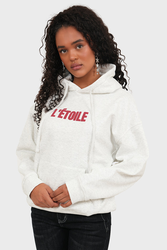 "L'etoile" hoodie bordeaux