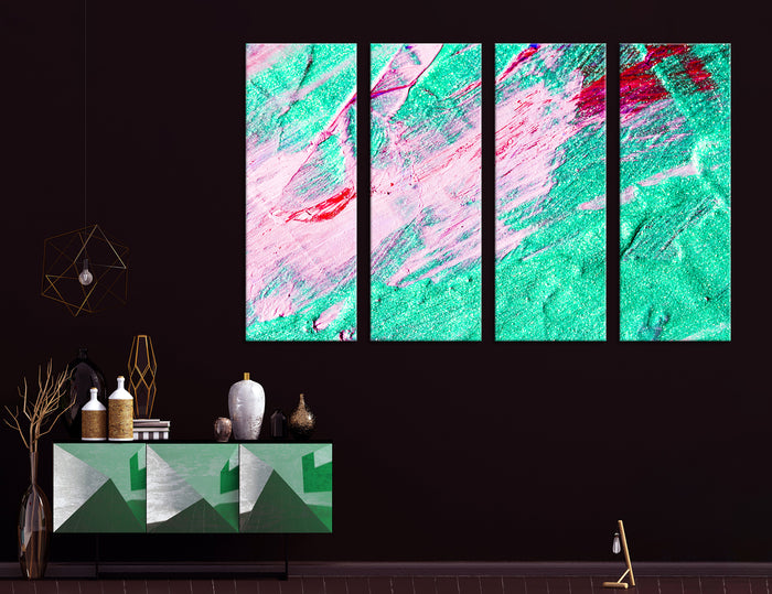 Light Green Abstract Canvas Print #1045