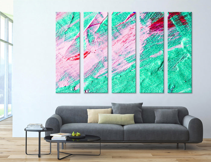 Light Green Abstract Canvas Print #1045