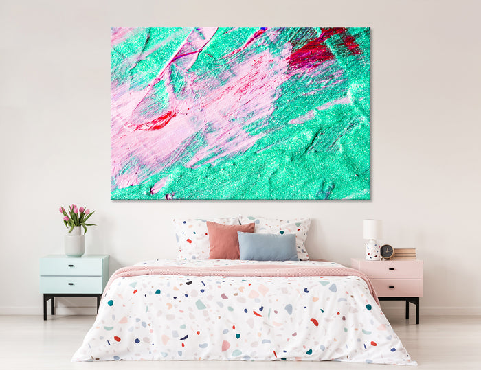 Light Green Abstract Canvas Print #1045