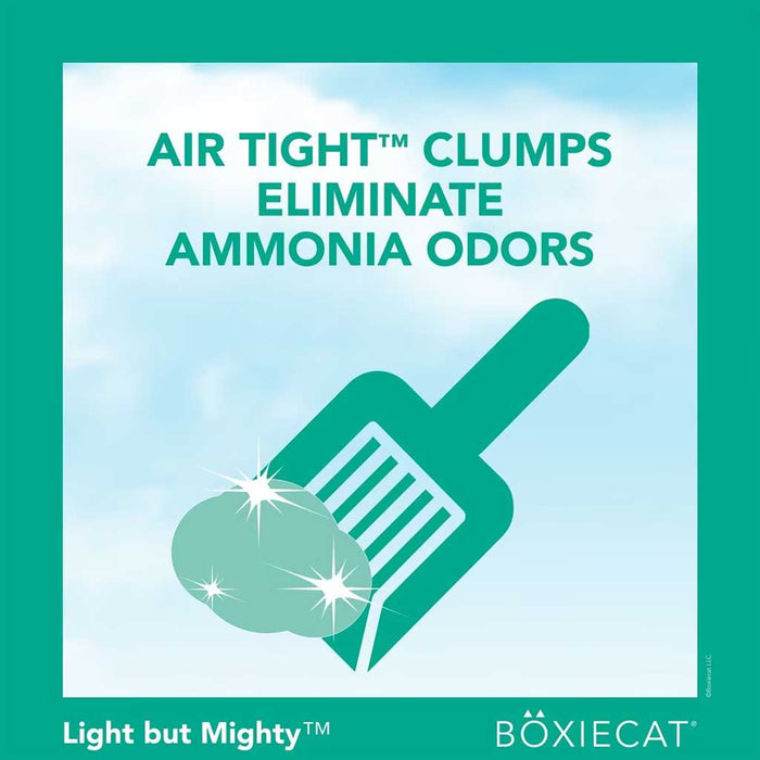 Air tight clumps eliminate odors.