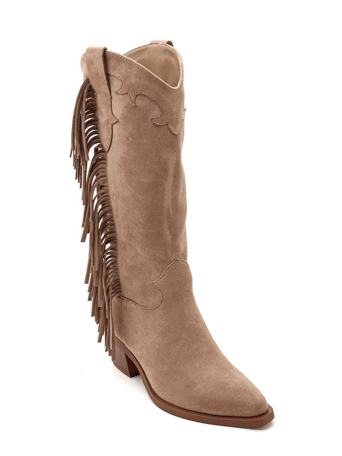 "Liv" fringe boots