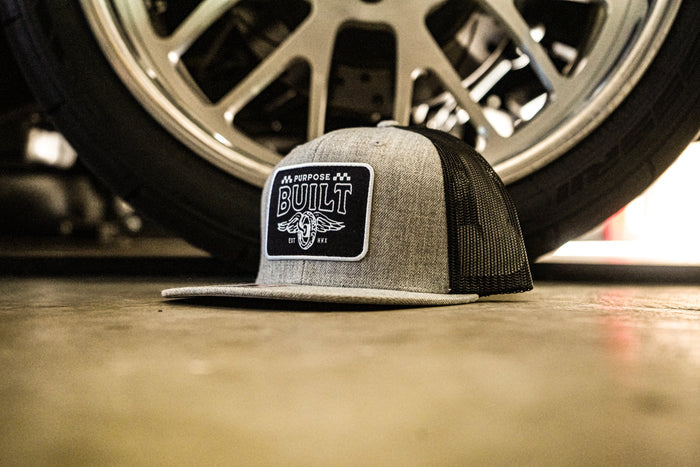 Purpose-Built Live Fast snapback in grey and black, additional product image