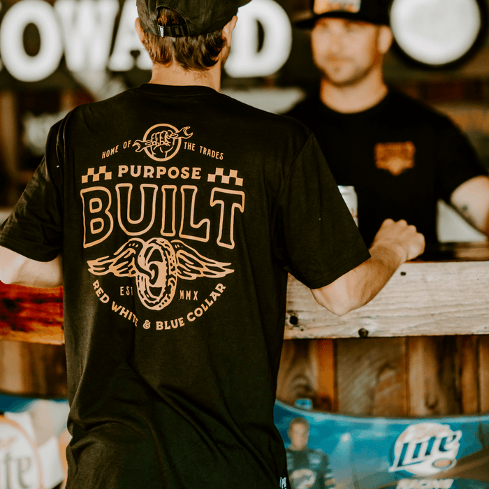 Purpose-Built Live Fast tee in black, additional product image
