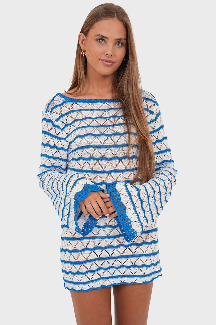 "Lizzy” dress blue
