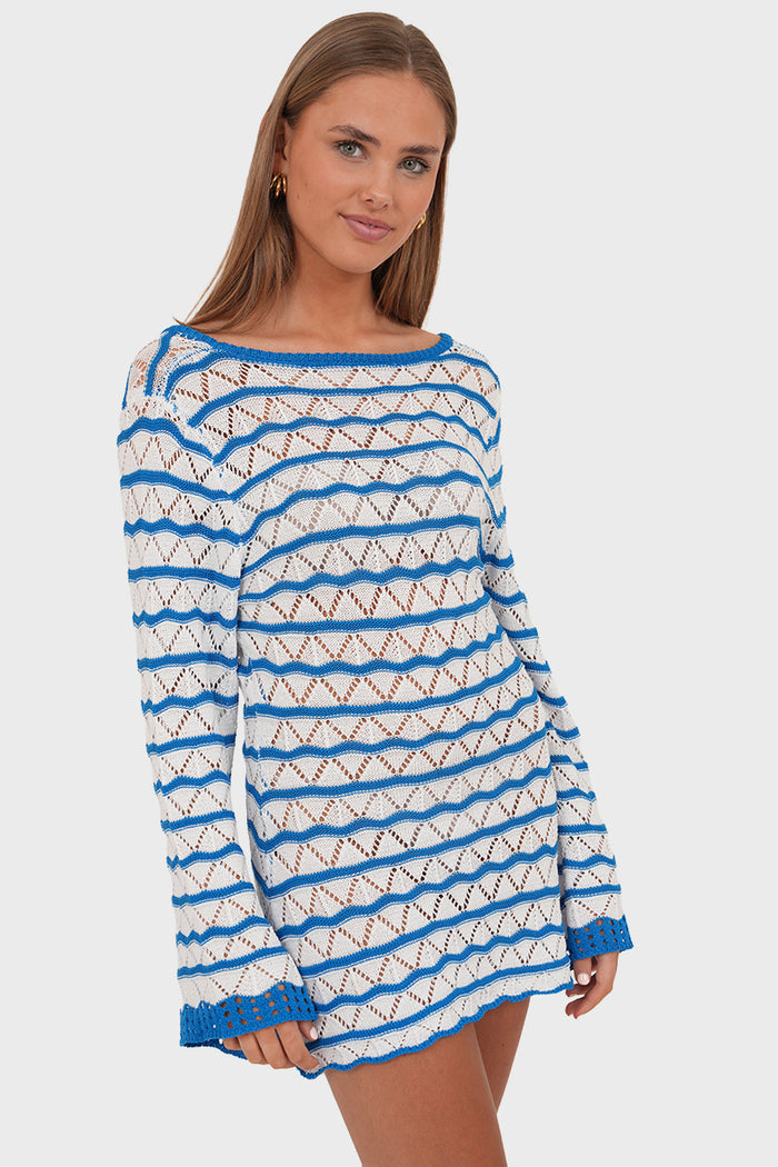 "Lizzy” dress blue