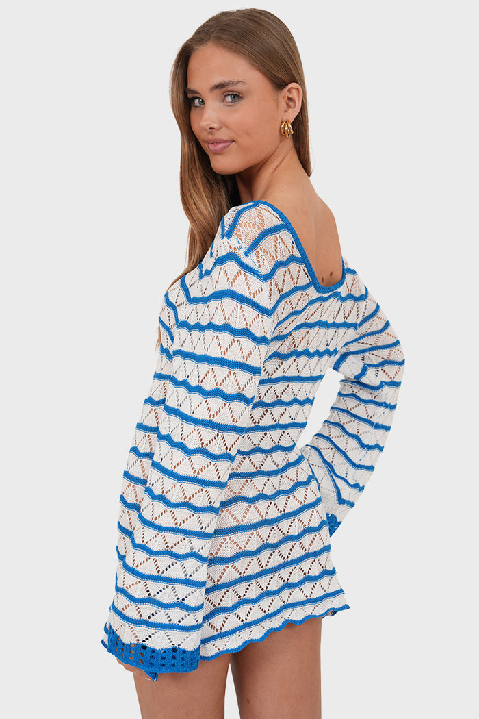 "Lizzy” dress blue