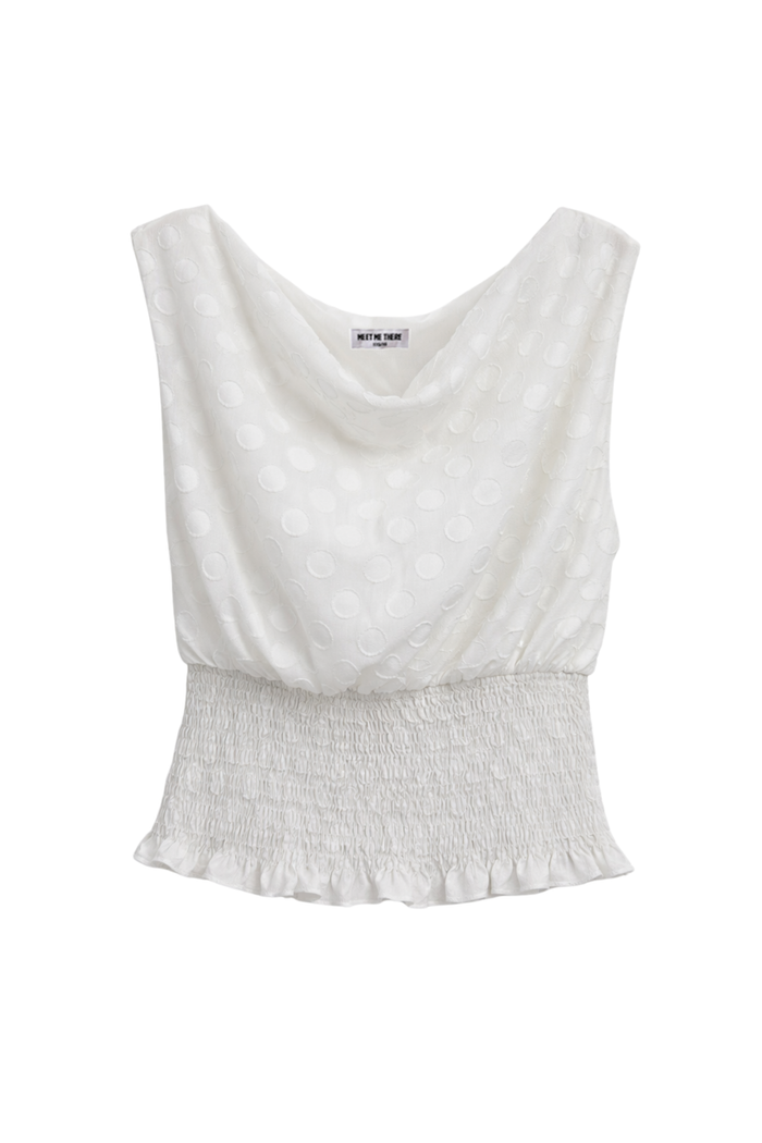 "Loïs” top white