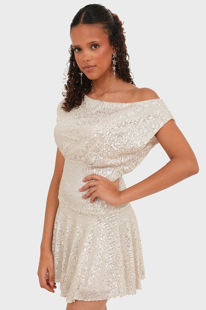 "London" dress champagne