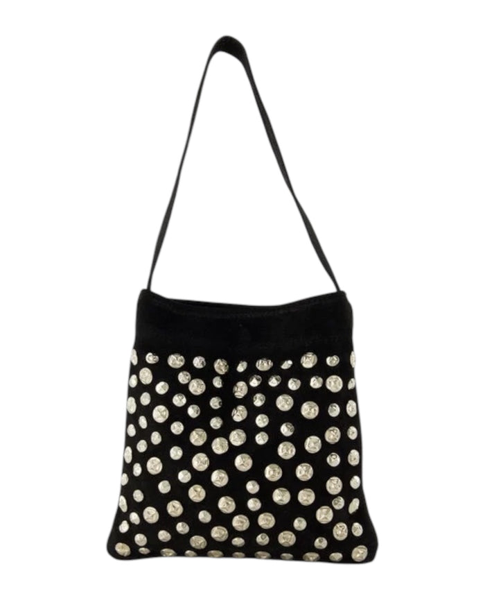 "London" studded bag black