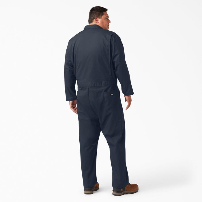 Dark navy Dickies twill work coverall, second big and tall fit product view