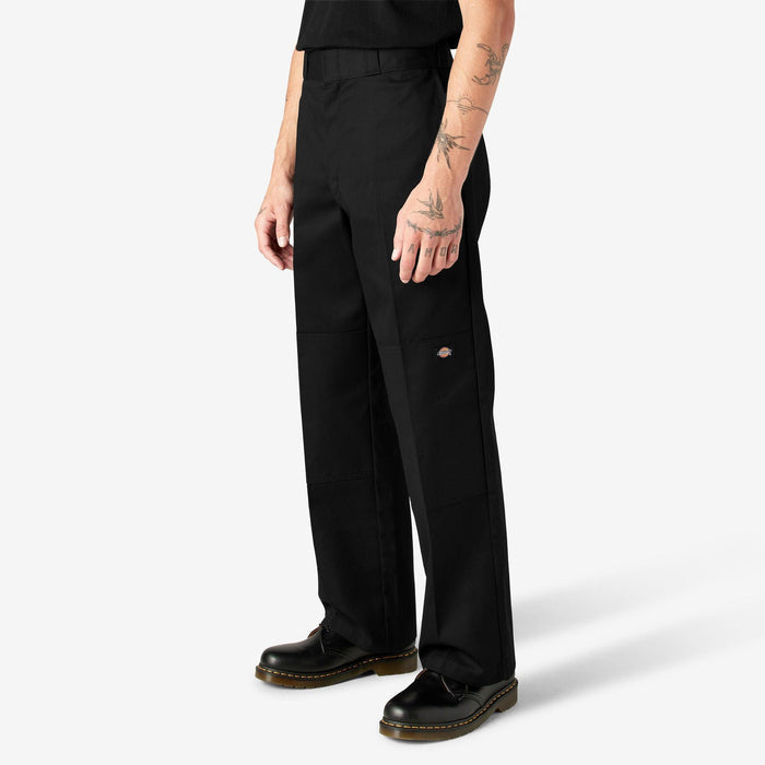Dickies black double knee work pant, alternate view of the tool and utility pockets