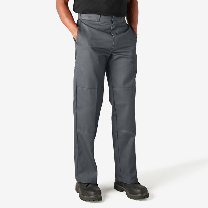 Dickies charcoal double knee work pant, alternate view of the tool and utility pockets