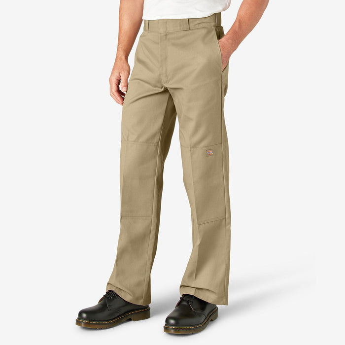 Dickies khaki double knee work pant, alternate view of the tool and utility pockets