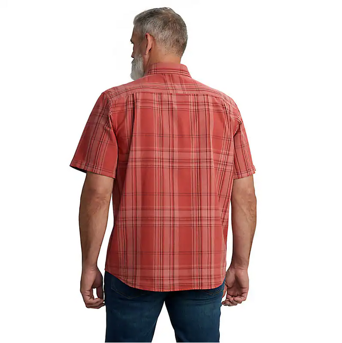 Carhartt crimson moss short-sleeve plaid shirt, additional product image