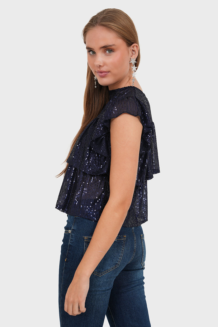 "Lottie" top navy