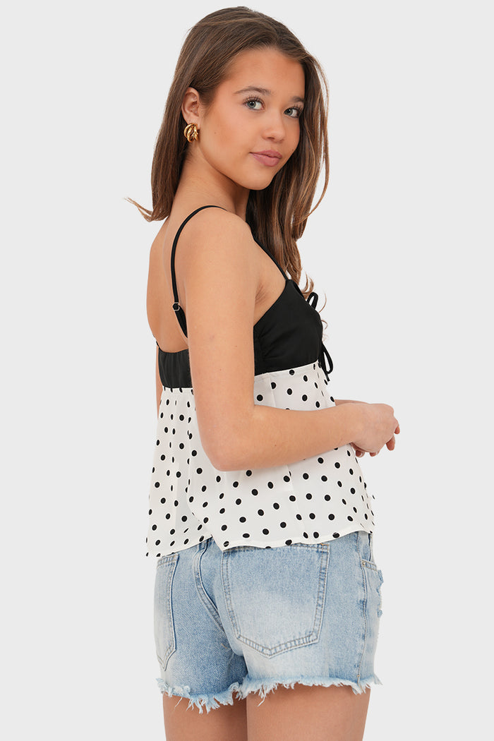 "Lou" top black
