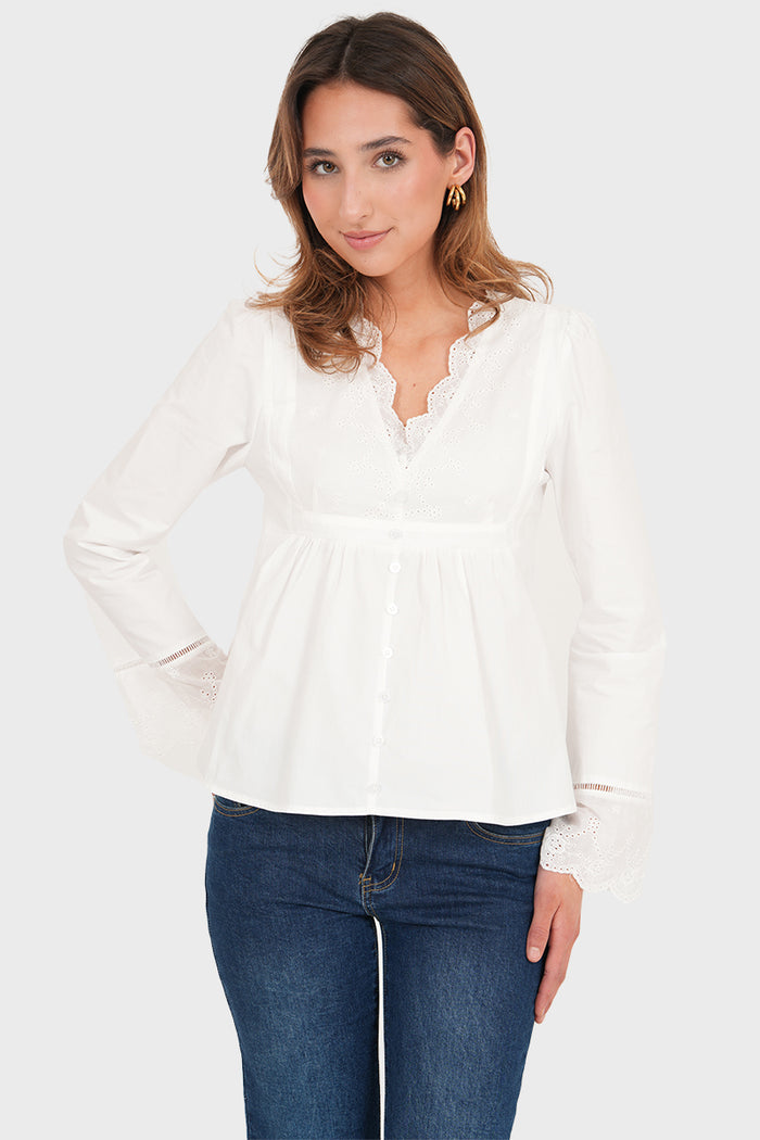 “Louie” blouse white