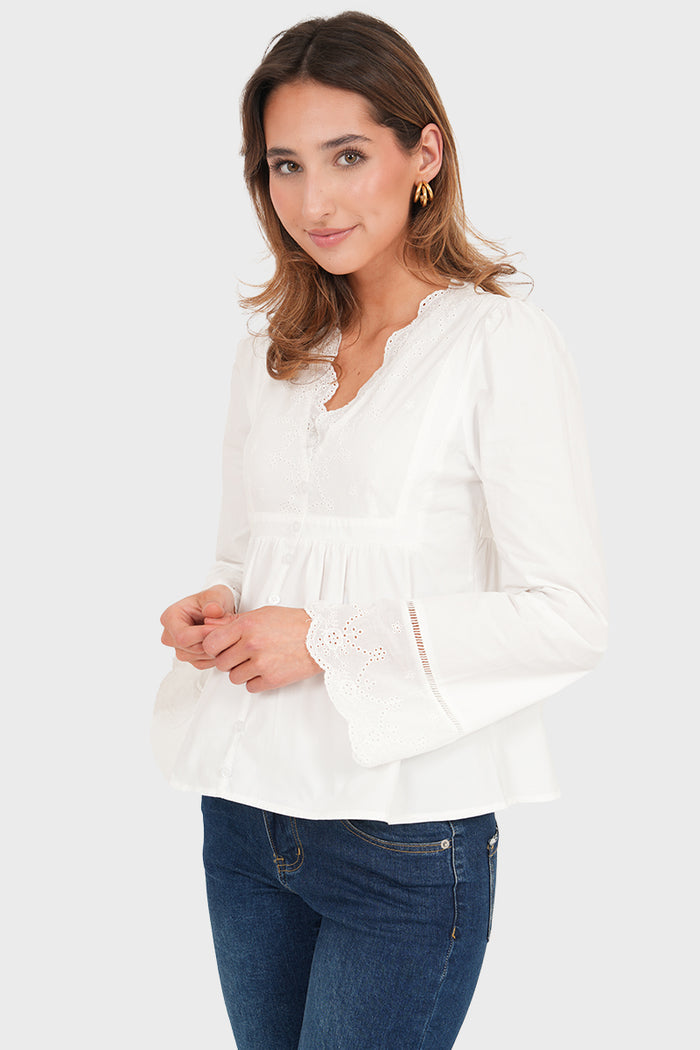 “Louie” blouse white
