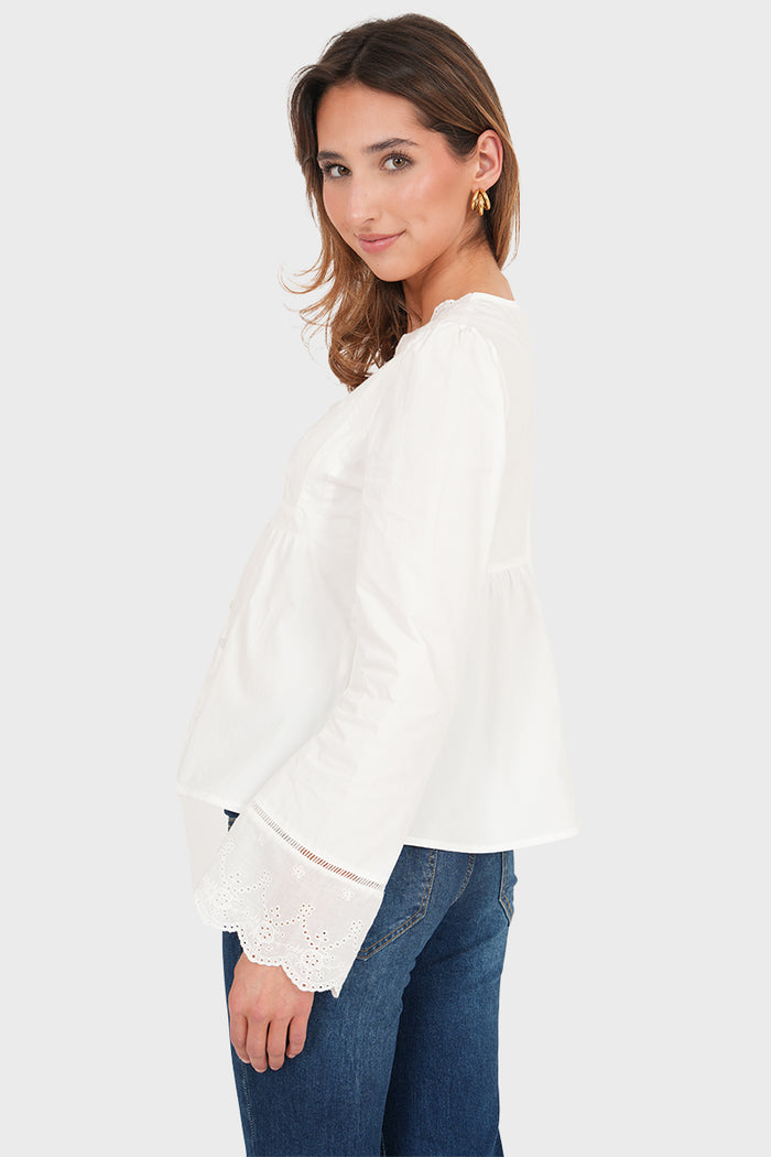 “Louie” blouse white