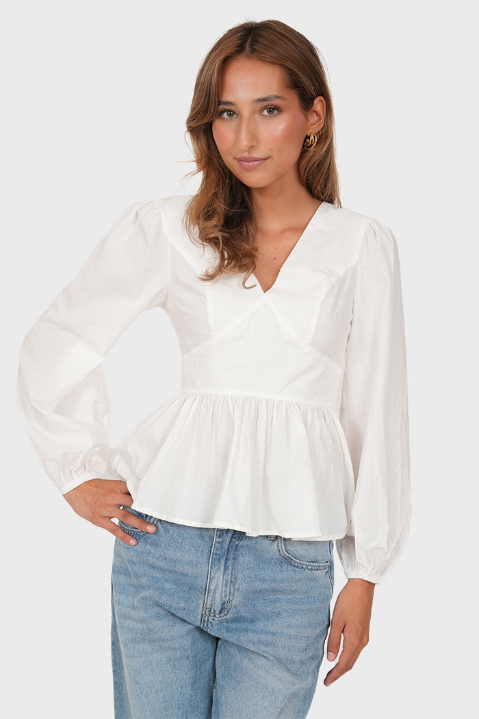 "Louisa” blouse white