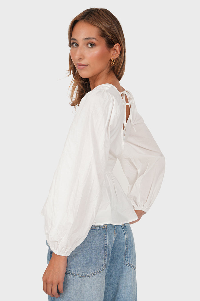"Louisa” blouse white