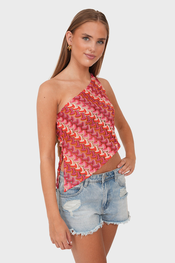 "Lua" top pink