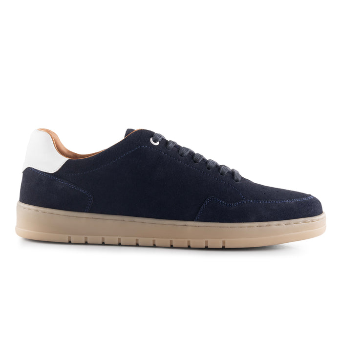 Lucano Suede Smart Casual Trainers - Navy