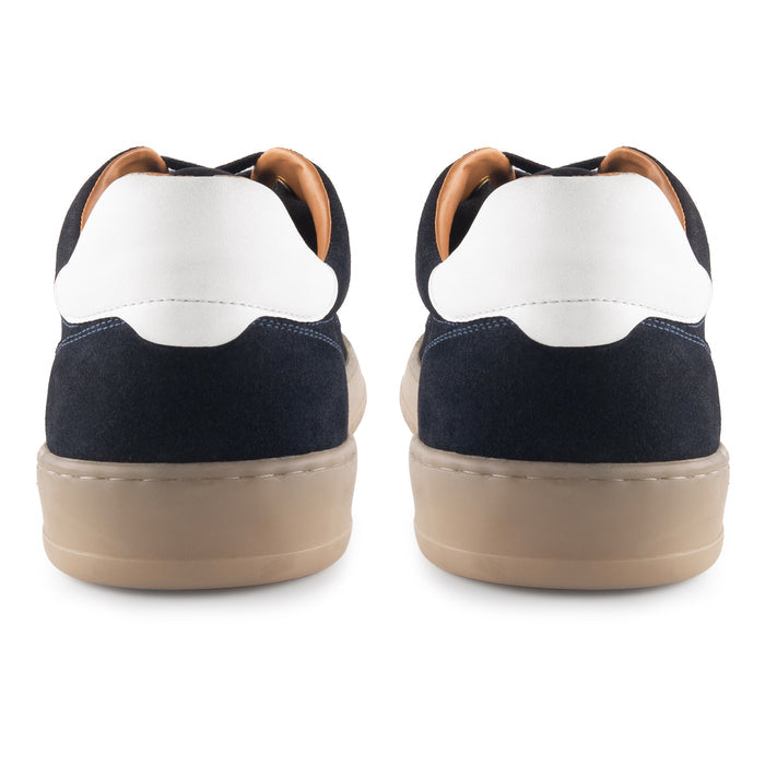 Lucano Suede Smart Casual Trainers - Navy