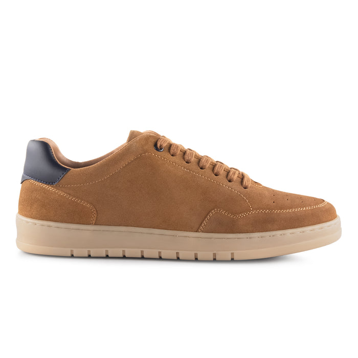 Lucano Suede Smart Casual Trainers - Tan