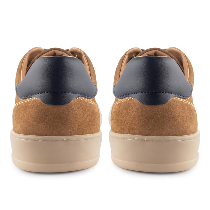 Lucano Suede Smart Casual Trainers - Tan