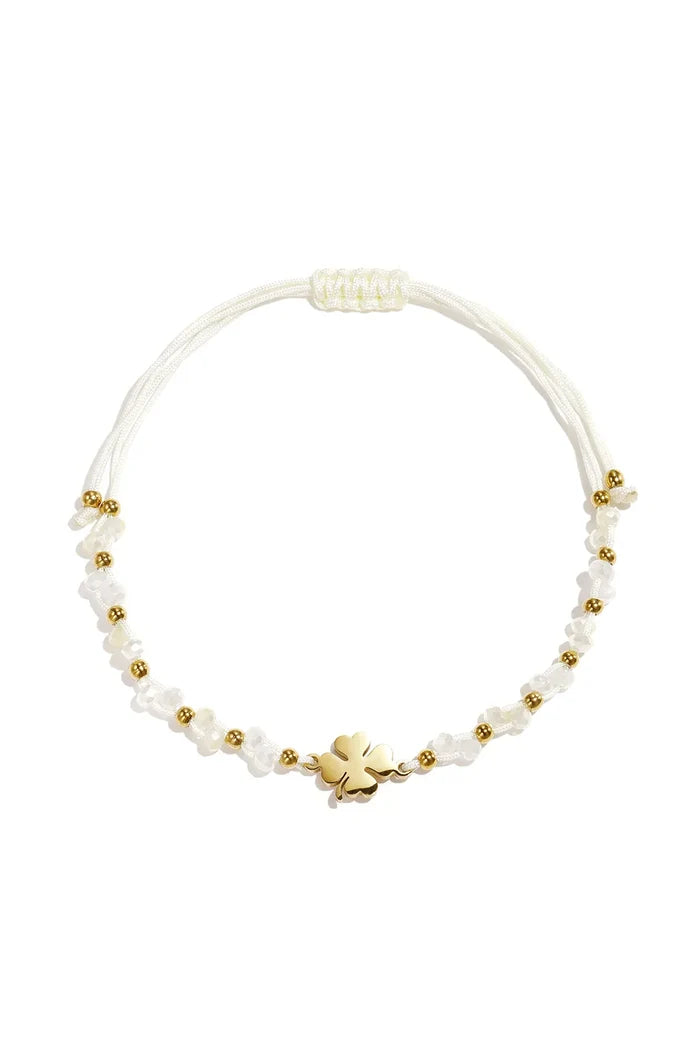 "Lucky charm" bracelet white