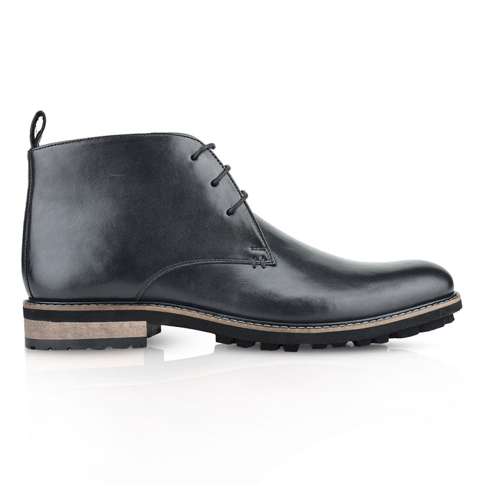 Ludgate Leather Chukka Boots - Black
