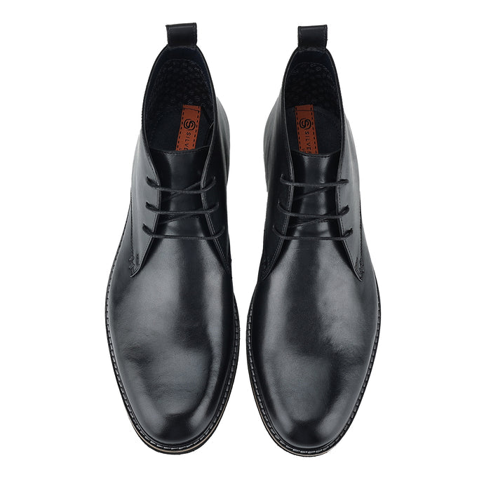 Ludgate Leather Chukka Boots - Black