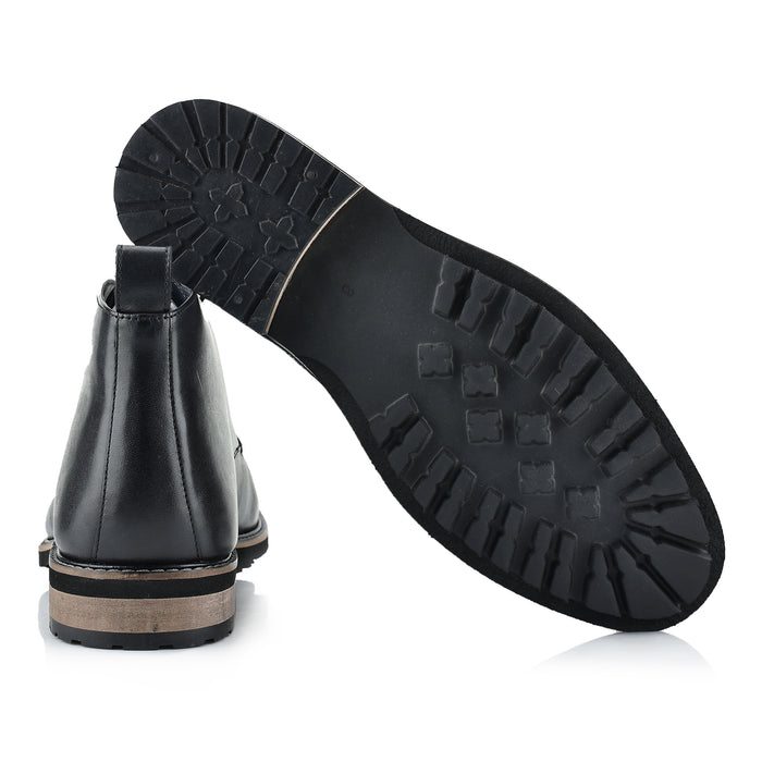 Ludgate Leather Chukka Boots - Black