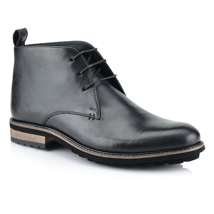 Ludgate Leather Chukka Boots - Black
