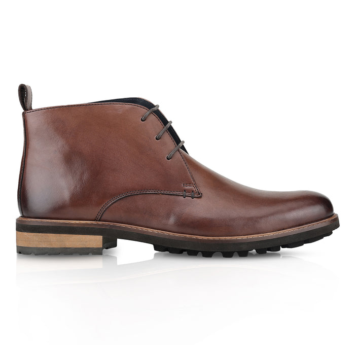 Ludgate Leather Chukka Boots - Brown
