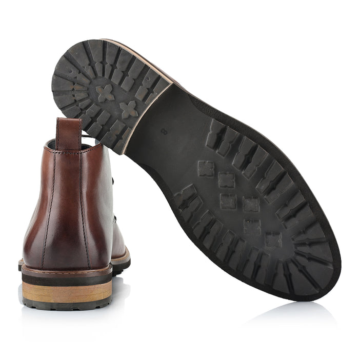 Ludgate Leather Chukka Boots - Brown