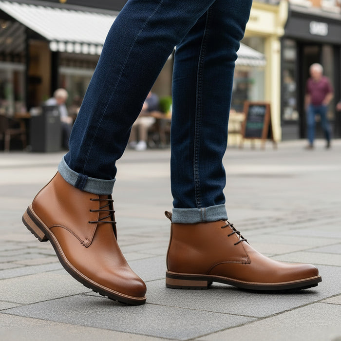 Ludgate Leather Chukka Boots - Tan