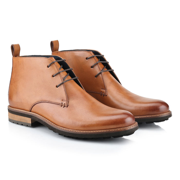 Ludgate Leather Chukka Boots - Tan