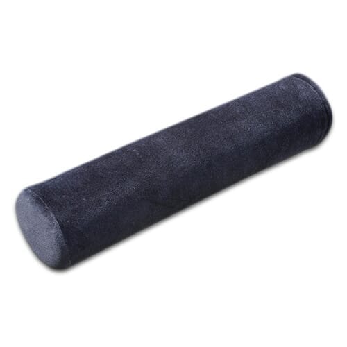 Full view of Lumbar Roll Cushion cushion on a plain background, showing its shape and supportive material.