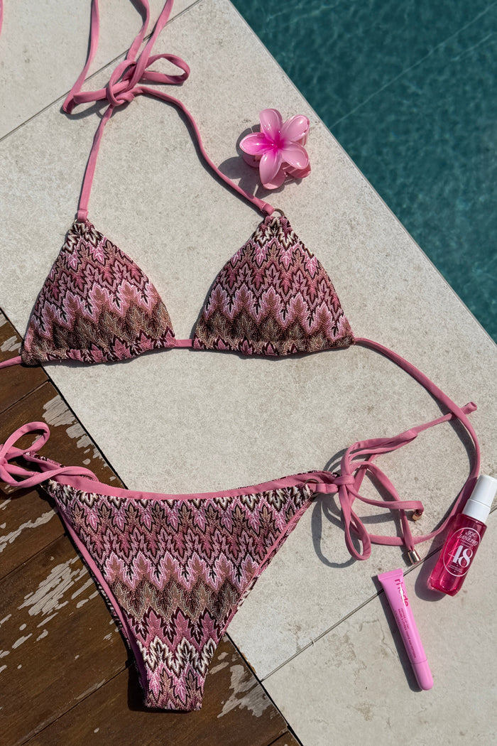 "Luna” bikini bottom pink