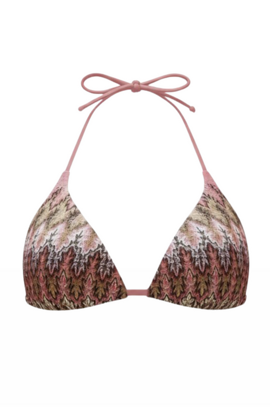 "Luna” bikini top pink